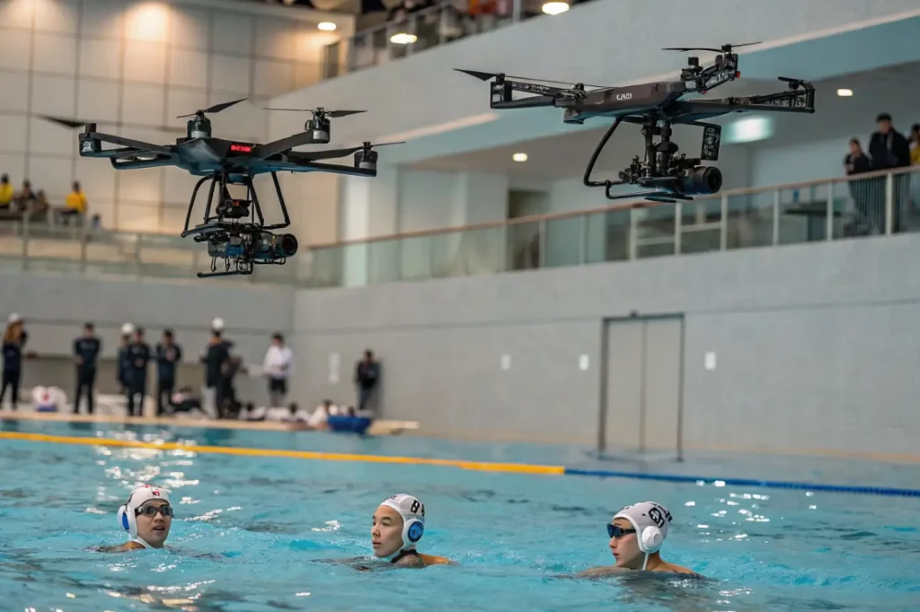 Дроны и AI в подготовке игроков водного поло